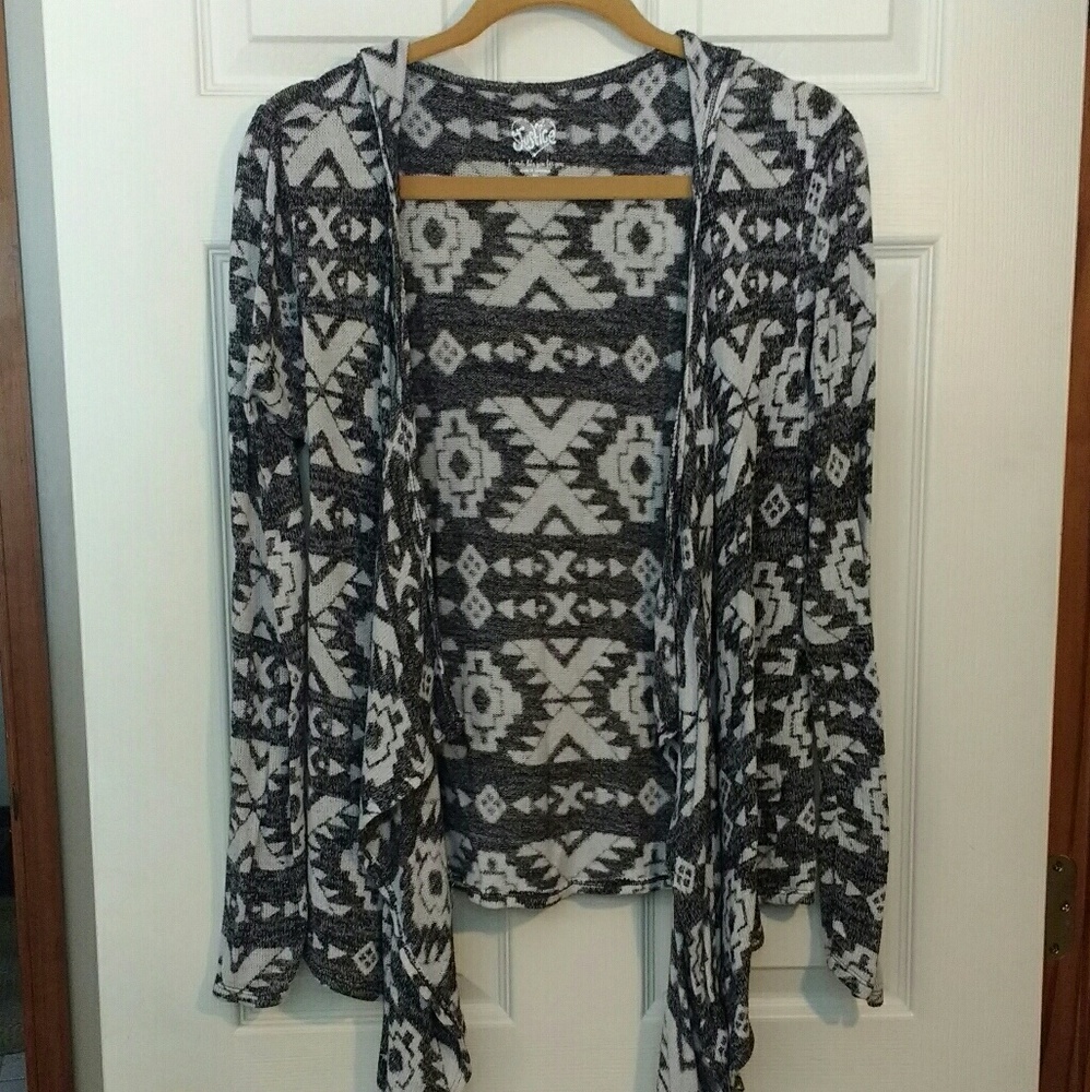 Justice Hooded Cardigan
